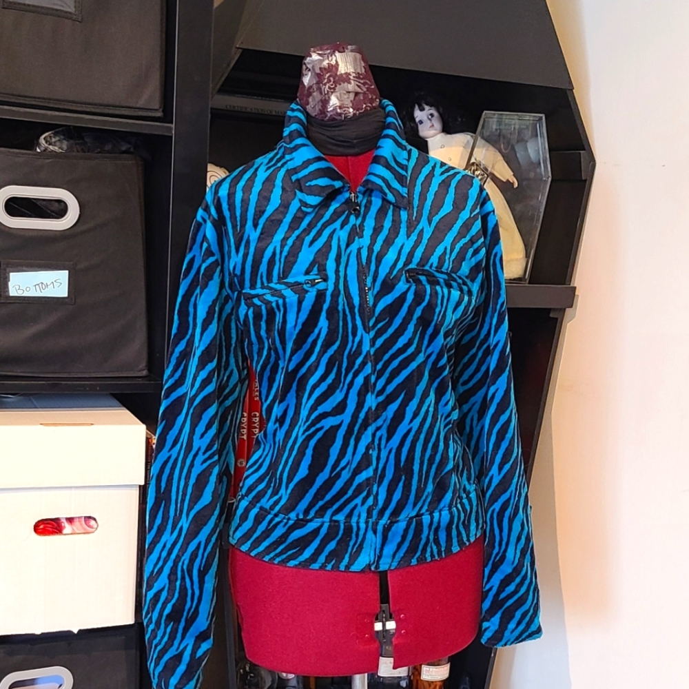 90's New Wave Electro Clash Reversible Jacket
